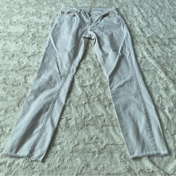 Eileen Fisher Women's Size 4 Off White Skinny Jeans - Picture 4 of 5